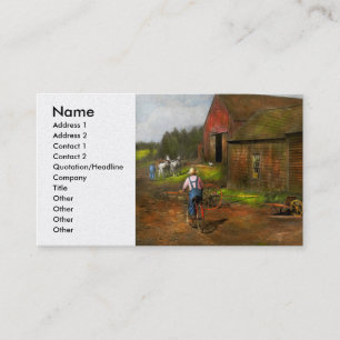 Farm - Life on the farm 1940s Business Card
