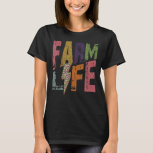 Farm Life Retro Hello Fall Autumn Thanksgiving Hap T-Shirt
