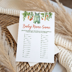 Farm Little Sprout Clothesline Baby Shower Name Card