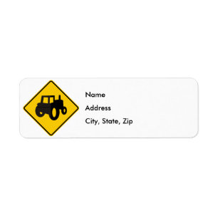Farm Machinery Traffic Highway Sign