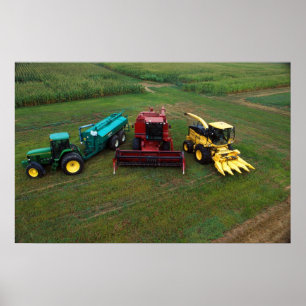 Farm machines poster