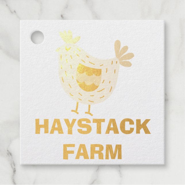 Farm Name Personalized egg Favour Tags (Front)