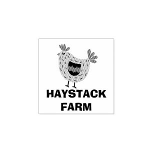 Farm Name Personalized egg Rubber Stamp
