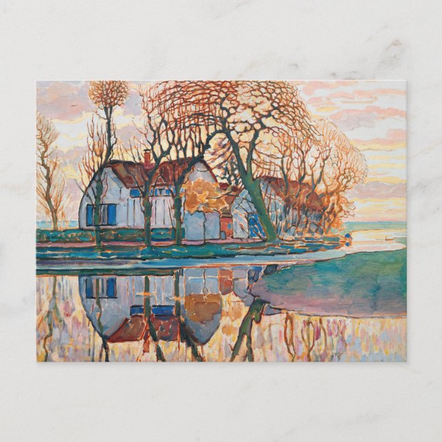Farm near Duivendrecht - Piet Mondrian -Modern Art Postcard (Front)