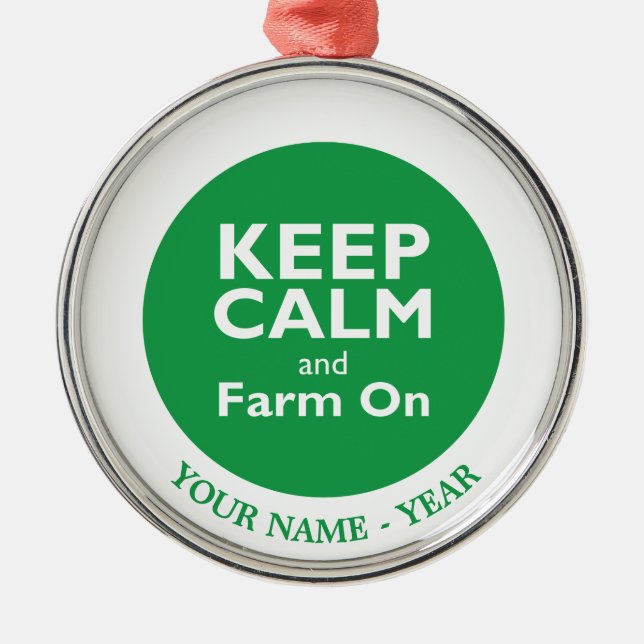 Farm On Metal Ornament (Front)