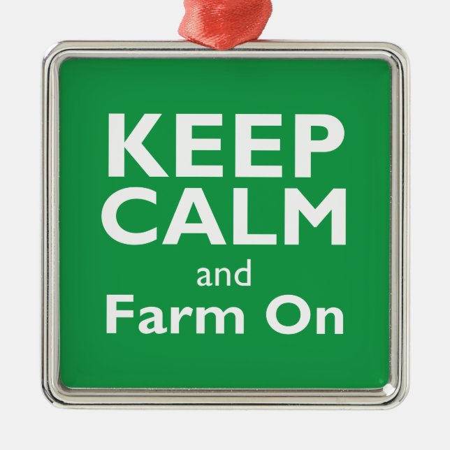 Farm On Metal Ornament (Front)