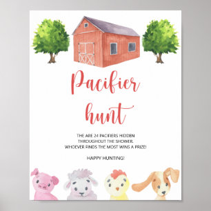 Farm - pacifier hunt poster