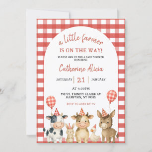 Farm Party Baby Shower Invitation
