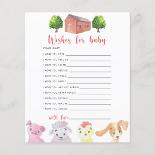 Farm - Party game   wishes for baby
