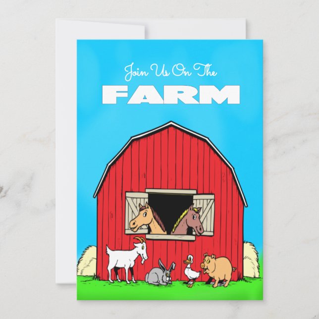 Farm Party Invitation (Front)