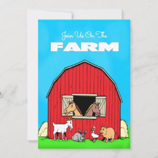 Farm Party Invitation