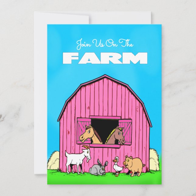 Farm Party Invitation (Front)