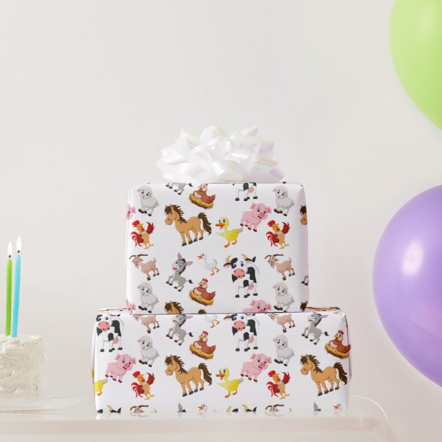 Farm Party Wrapping Paper (Party Gifts)