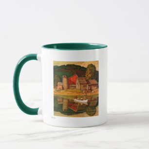 Farm Pond Landscape by Mead Schaeffer Mug