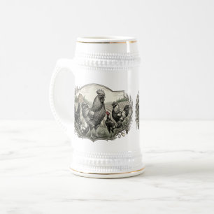 farm rosters beer stein