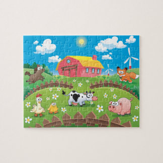 Farm scene jigsaw puzzle