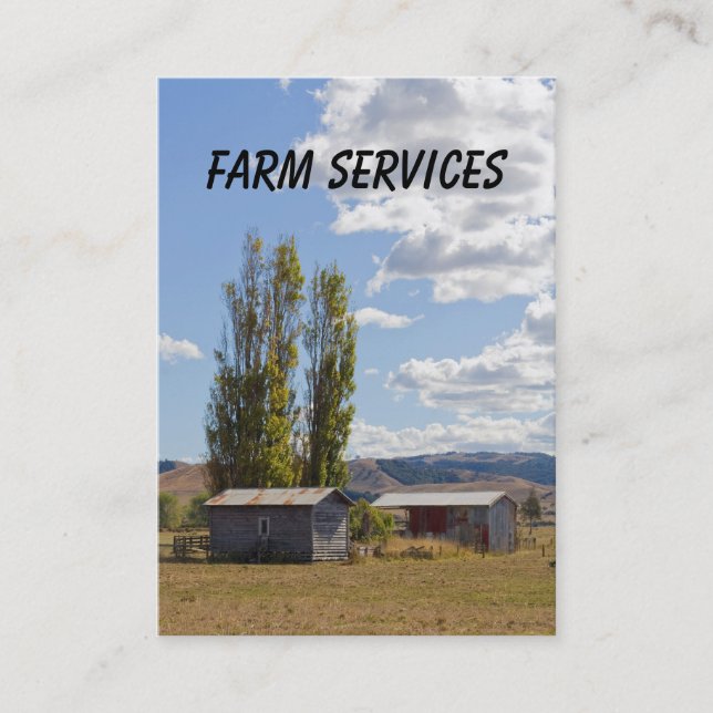 Farm Services Business Card (Front)