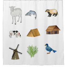 Farm Shower Curtain