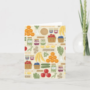 Farm Stand Collage Greeting Card