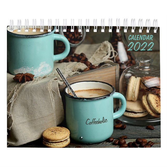Farm Style Rustic Coffee Two Page Small Calendar (Cover)