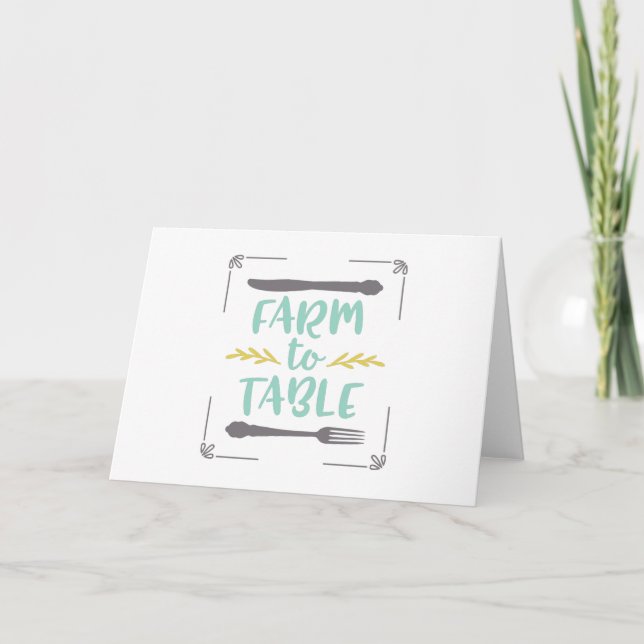 Farm To Table Card (Front)