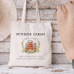 Farm to Table | Personalized Eco Grocery Tote Bag<br><div class="desc">Carry a piece of the countryside wherever you go with our Farm to Table | Personalized Eco Grocery Tote Bag. Featuring a beautifully illustrated vintage red tractor surrounded by lush yellow wildflowers, this tote captures the charm and warmth of farm life. The customizable "Sunrise Farms" text allows you to add...</div>