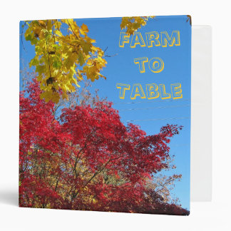 Farm to Table Recipe Binder