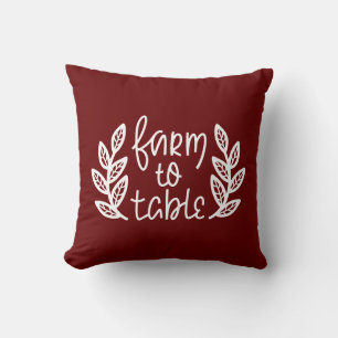 Farm To Table Throw Pillow