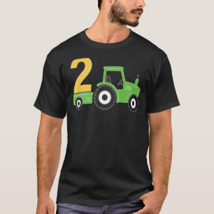 Farm Tractor 2nd Birthday 2 Year Old Birthday Part T-Shirt