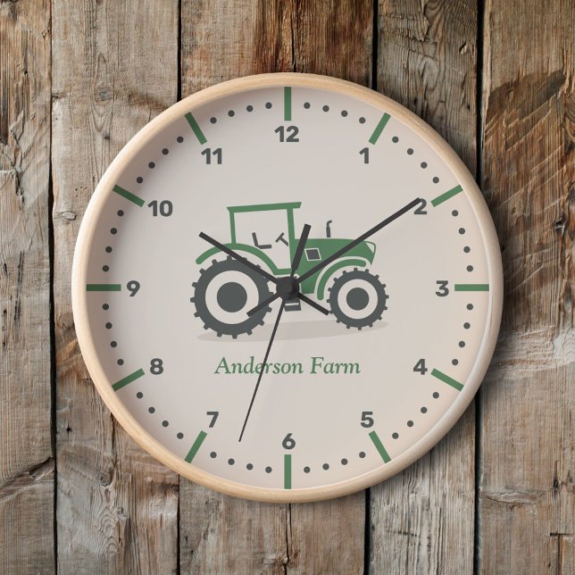 Farm Tractor Clock (Farm Tractor Wall Clock)