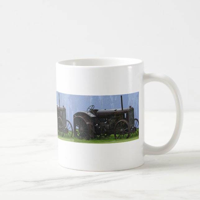 Farm Tractor Heavy Machine Transport Work Vehicle Coffee Mug (Right)