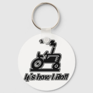 Farm Tractor How I Roll Keychain