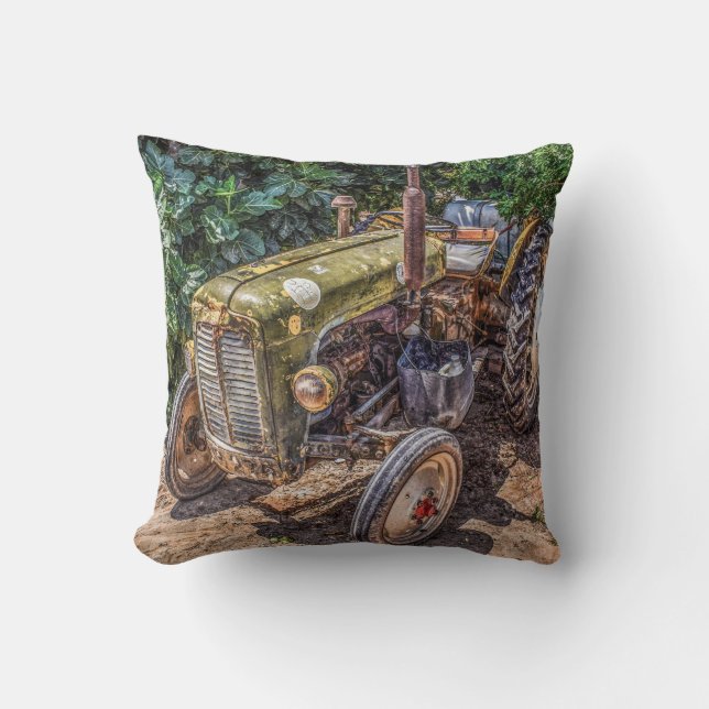 Farm Tractor Pillow (Front)