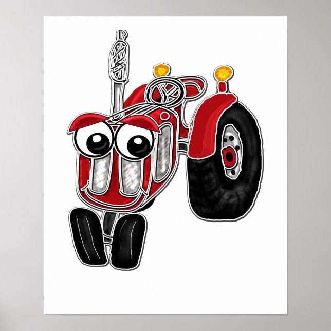 Farm Tractor Print (Front)