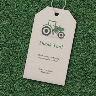 Farm Tractor Thank You Gift Tags