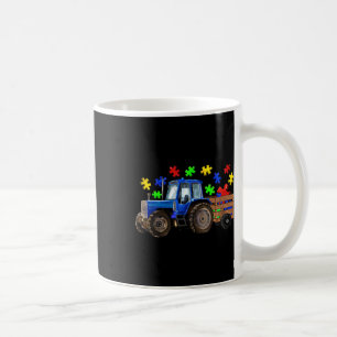 Farm Tractor Truck Puzzle Autism Awareness Day 202 Coffee Mug