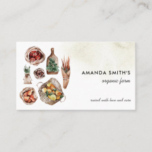 Farm   Vegetable Organic Market Agriculture Business Card