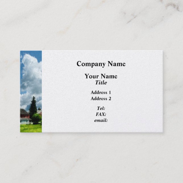 Farm Vista - Platinum Finish Business Card (Front)