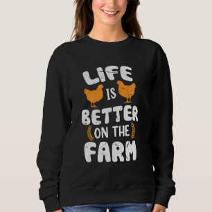 Farm Women Tractor Farmer Boys & Men Farming 3 Sweatshirt