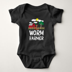 Farm Worm Composting Farming - Farmer Gift Baby Bodysuit