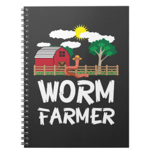 Farm Worm Composting Farming - Farmer Gift Notebook