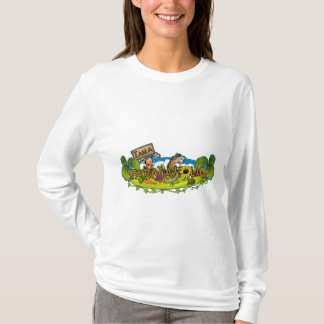 Farmaholic Logo Ladies Hoody Long Sleeve (Fitted)