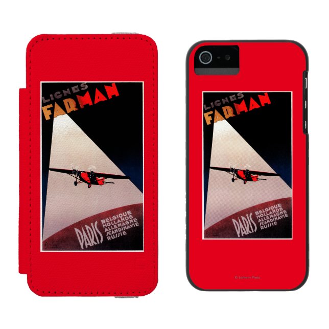 Farman Airlines Farman 300 Monoplane Promo Poste Incipio iPhone Wallet Case (Side by Side)