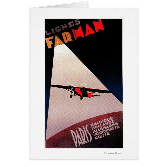 Farman Airlines Farman 300 Monoplane Promo Poster (Front)