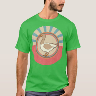 Farmer Bird Lover Farm Animal Retro Goose  T-Shirt