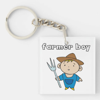 Farmer Boy Keychain