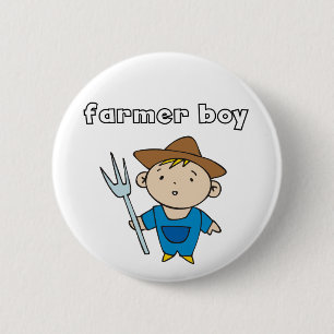 Farmer Boy Tshirts and Gifts 2 Inch Round Button