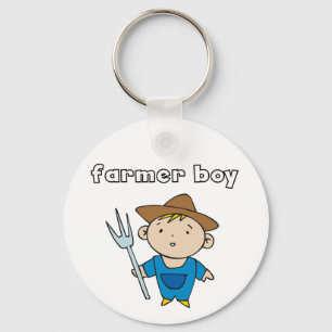 Farmer Boy Tshirts and Gifts Keychain