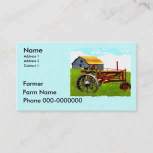 Farmer business card