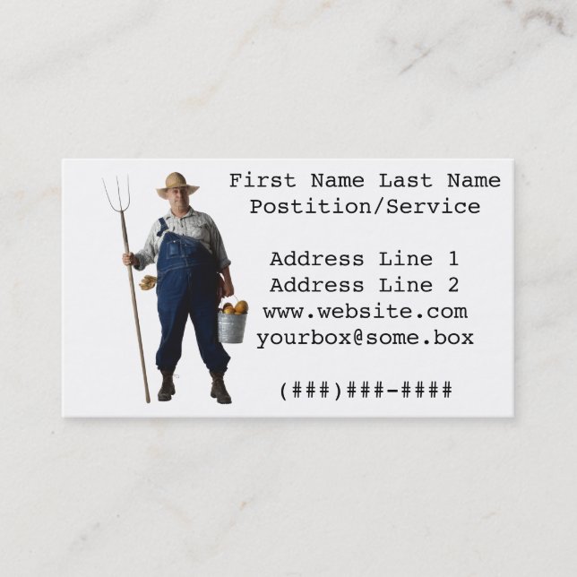 Farmer Business Card (Front)